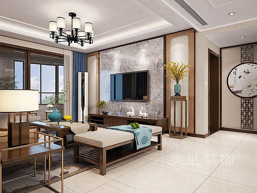 郑州永恒理想世界150平新中式风格，极简打造出来的唯美空间