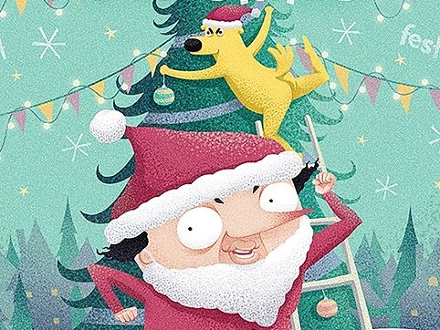 圣诞快乐-大叔与阿猫阿狗