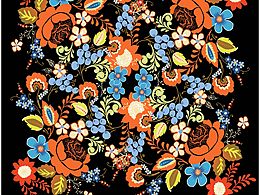 2016歐洲流行趨勢真絲印花方巾