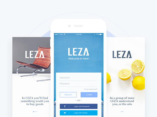 LEZA App Design（个人主页-ZMjA5MDMzMTI=） - APP界面 - 站酷设计师疯狂的川仔_Tice原创素材 - 站酷ZCOOL