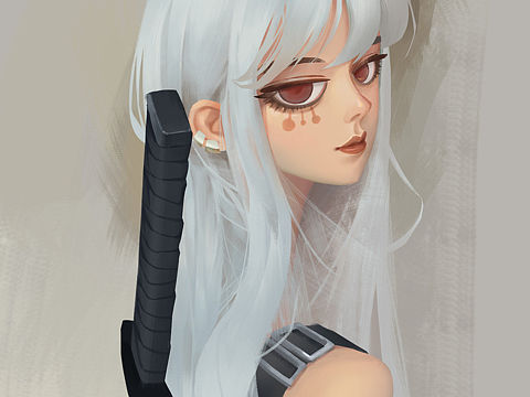 画一个大美女～