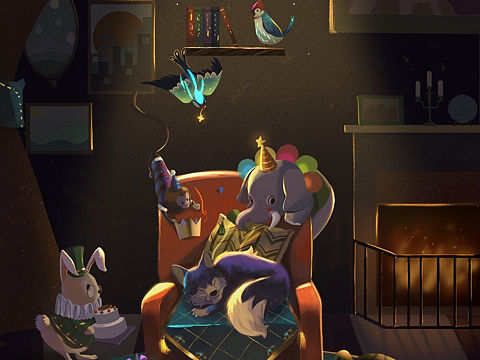 生日快樂（個(gè)人主頁-ZMzkzMjIxNjQ=） - 兒童插畫 - 站酷設(shè)計(jì)師腦漿原創(chuàng)素材 - 站酷ZCOOL