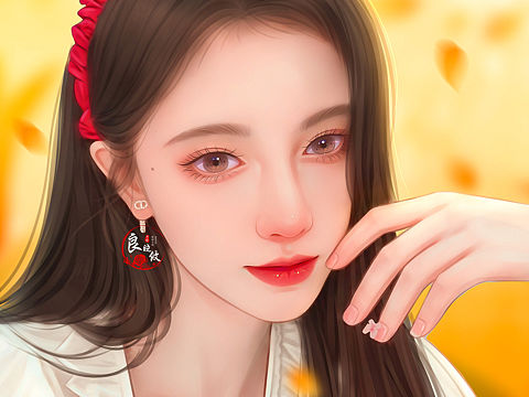 鞠婧祎手绘头像