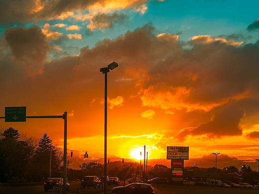 夕陽（個人主頁-ZMTk5NjIyMzI=） - 風光攝影 - 站酷設計師論道觀瀾原創(chuàng)素材 - 站酷ZCOOL