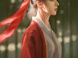 板绘厚涂古风