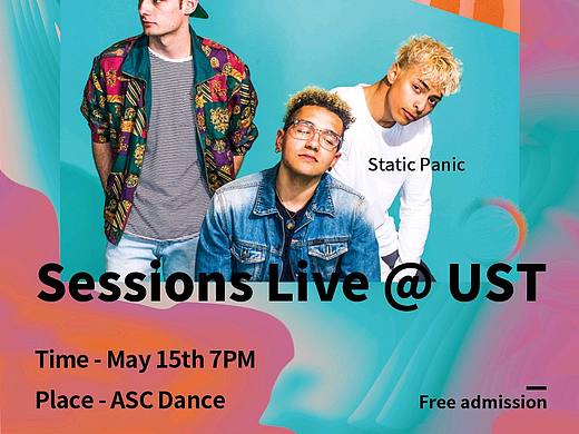 Live Sessions@ UST－音乐表演类海报