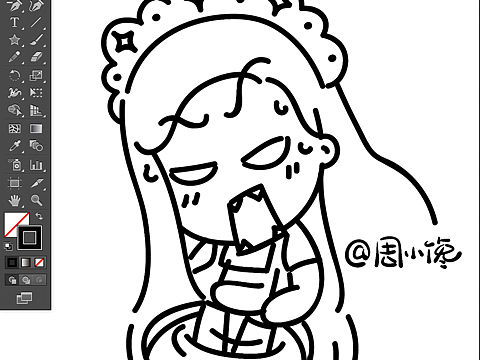 小馋版,零失败松饼卡通教程待续..