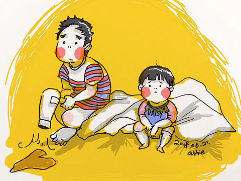 把我吹风机拿来…（个人主页-ZMjg2NDcxODA=） - 儿童插画 - 站酷设计师芋艿儿原创素材 - 站酷ZCOOL