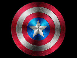 美国队长盾牌图标临摹