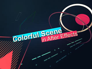 My first colorful 3D scene practice