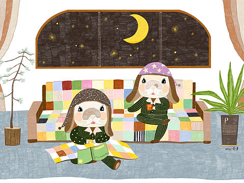 夜晚星光（个人主页-ZNTk2MzQ2MTY=） - 儿童插画 - 站酷设计师青溥原创素材 - 站酷ZCOOL