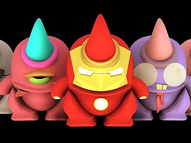 吉祥物设计（3d＋模型雕刻）