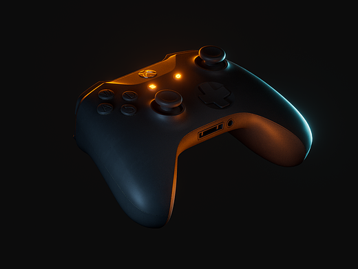 Xbox游戏手柄渲染