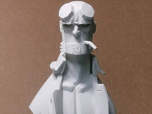 地獄小子胸像（個(gè)人主頁-ZNTAzMTYxODQ=） - 手辦/模玩 - 站酷設(shè)計(jì)師Gone_L原創(chuàng)素材 - 站酷ZCOOL