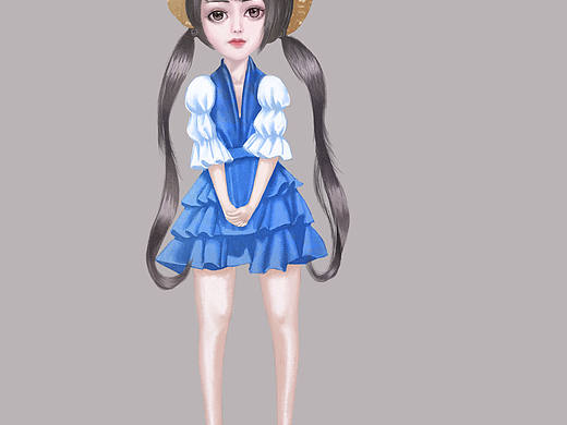 厚涂插画小美女（个人主页-ZNTg1Mzk5Mjg=） - 创作习作 - 站酷设计师Z82042890原创素材 - 站酷ZCOOL