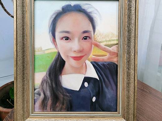 于生慧手绘油画肖像私人定制作品