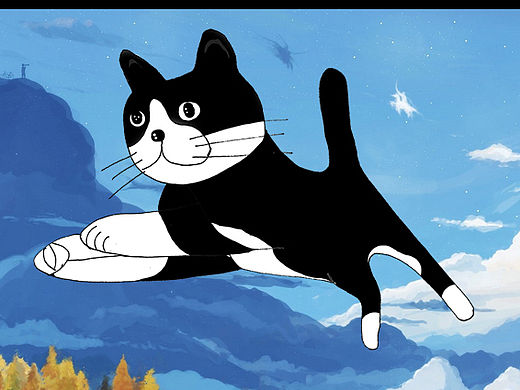 飞行猫咪  卡通版