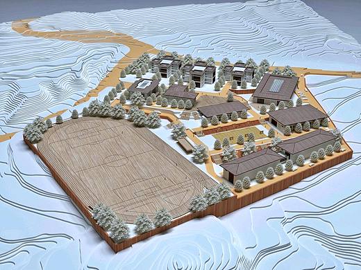 【手工模型】山地中学场地模型制作
