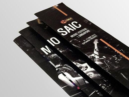 Mosaic Music Festival brochure 音乐节传单 宣传册 折页广告