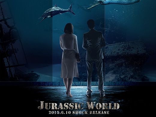 跟教程做的的侏罗纪世界海报作品（个人主页-ZMTMxMDQwMjQ=） - 海报 - 站酷设计师张大蒜原创素材 - 站酷ZCOOL