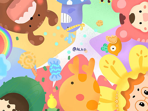 快乐时光（个人主页-ZMjk4MTYzNTY=） - 儿童插画 - 站酷设计师小拗口原创素材 - 站酷ZCOOL