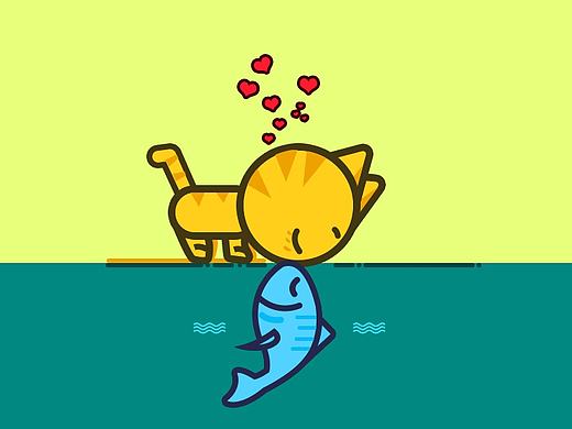  cat and fish