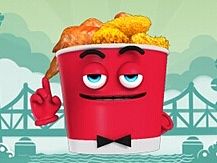 KFC广告手绘背景