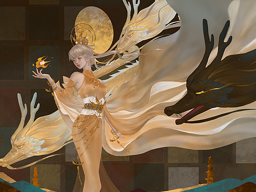 伴汝长眠插画-商业插画91001年前添加表情还没有收到留言