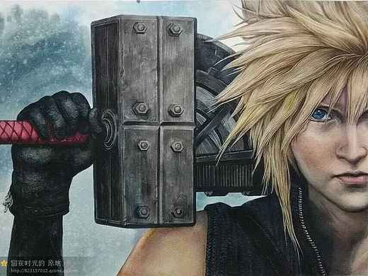 手绘水彩克劳德