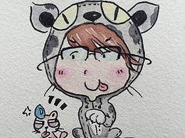 Q版小人手繪練習(xí)