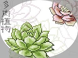【像素画】多肉植物