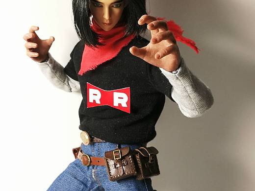 12寸兵人自d 可动 cos人造人17号