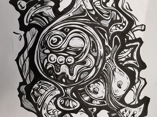 黑白装饰画