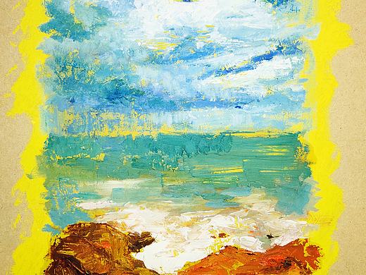 汕头的海.（个人主页-ZMzg0Nzc1MjQ=） - 绘画 - 站酷设计师PENGCHACHA2013原创素材 - 站酷ZCOOL