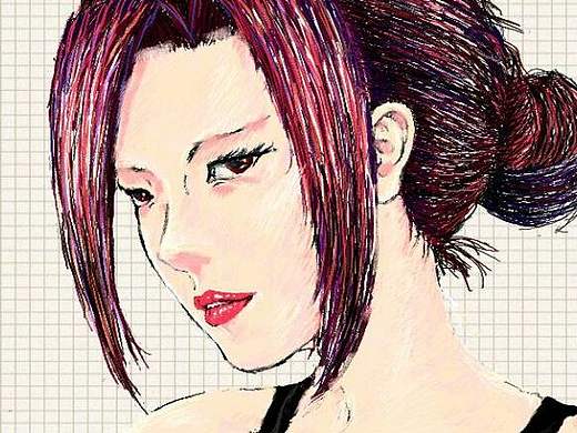 带手写笔的GALAXY Note II随意创作2