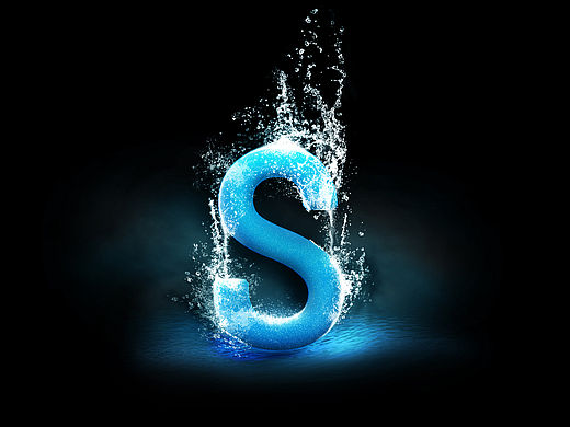 水溅文字效果-练习