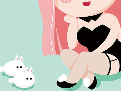 兔女郎（个人主页-ZMTg2MDE5MzY=） - 创作习作 - 站酷设计师chenjiaoping原创素材 - 站酷ZCOOL