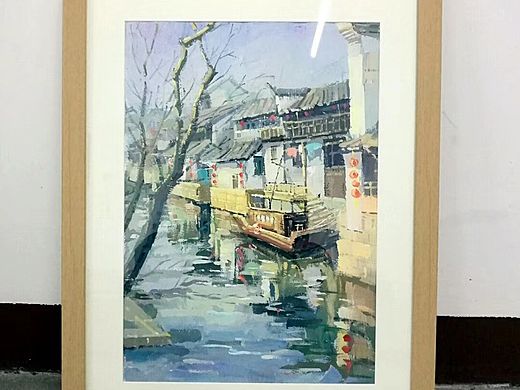 水粉风景