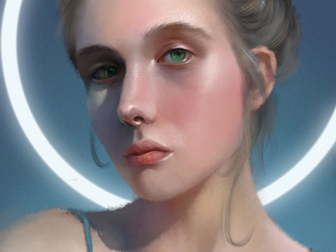 ipad手绘夏日小仙女