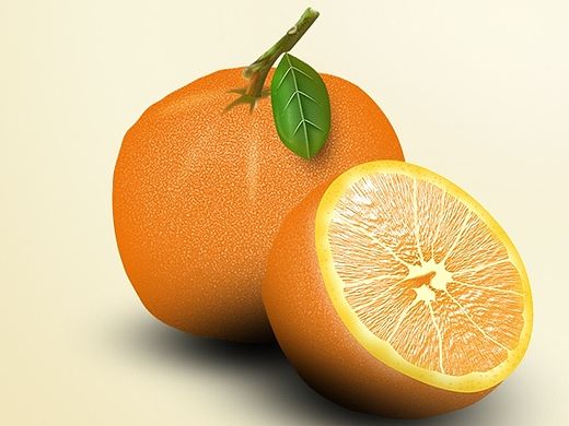 9步教你画橙子(鼠绘)