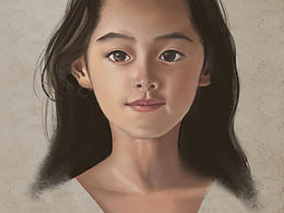 画一个漂亮小女孩