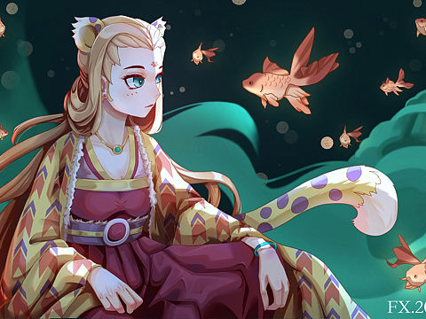 金钱豹同人,虎年吉祥