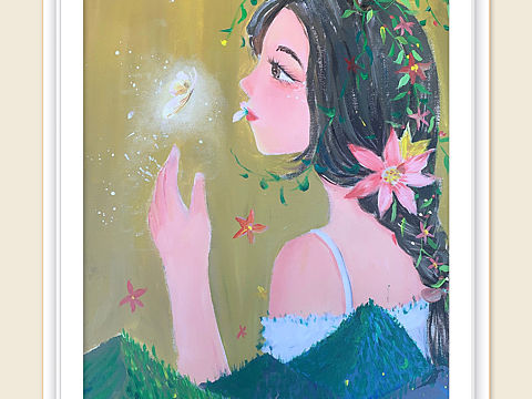 涂涂画画#丙烯#人物