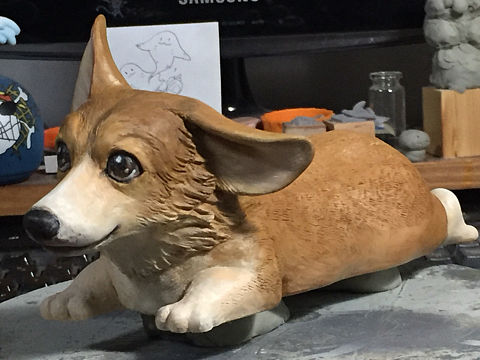 猫狗的手作摆件