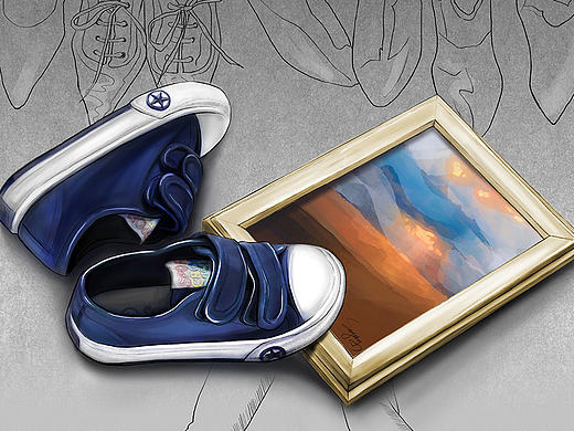 绘画 创意素描 《初》含简易步骤