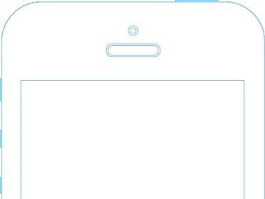 iphone5s线框图模型-素材