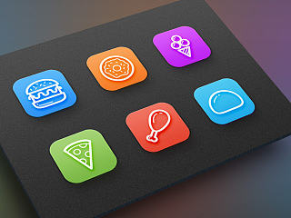Different style icons