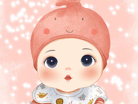 乖寶寶頭像（個人主頁-ZNTE4NzA1OTI=） - 兒童插畫 - 站酷設(shè)計師Z39308834原創(chuàng)素材 - 站酷ZCOOL