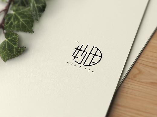 妙因茶餐厅logo、名片、茶饼设计
