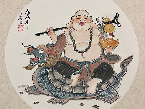 原创中国风趣味漫画人物作品
